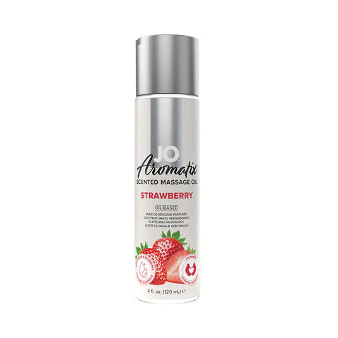 JO Aromatix Strawberry Massage Oil 4 Oz / 120 ml