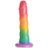 Simply sweet swirl rainbow dildo