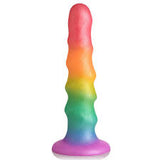 Simply sweet zigzag rainbow dildo