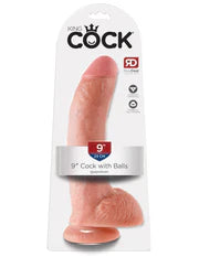 King Cock 9" cock with balls