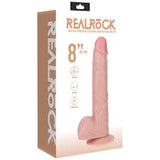 Realrock realistic vibrating & thrusting 8" dildo with suction cup