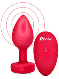 B-vibe vibrating jewelled heart plug m/l