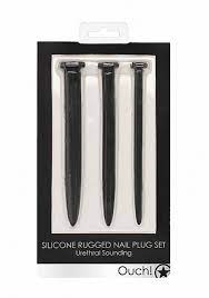 Silicone rugged nail plug set urethral sounding