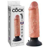 King cock 6" vibrating cock