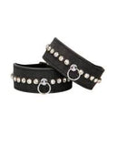 Diamond studded ankle cuffs