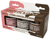 Erotic lovers chocolate body