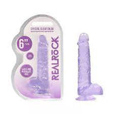 RealRock crystal clear dildo 6"