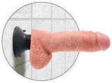 King cock 7" vibrating cock with balls