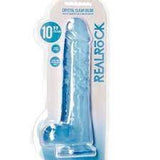 RealRock crystal clear dildo 10" with balls