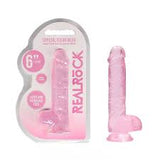 RealRock crystal clear dildo 6"