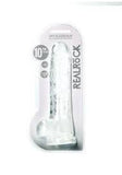 RealRock crystal clear dildo 10" with balls