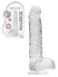 RealRock crystal clear dildo 6"