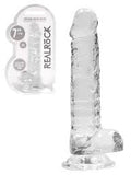 RealRock crystal clear dildo 7"