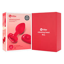 B-vibe vibrating jewelled heart plug m/l